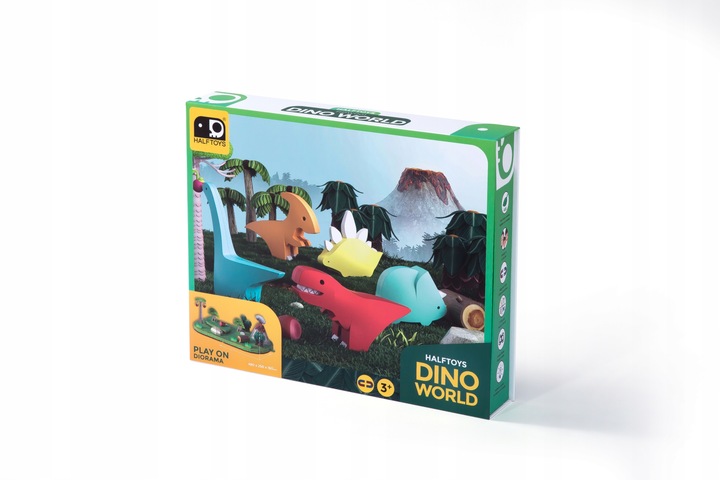 Świat Dinozaurów HalfToys 5 magnetyrznych dino