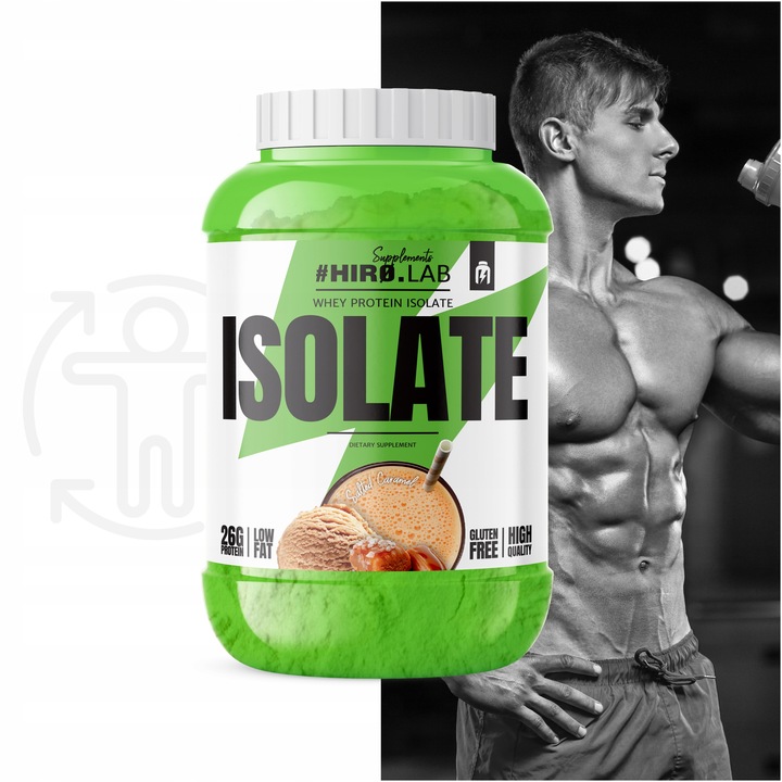 Izolat Białka BIAŁKO 1800 g wpi iso Whey Protein Isolate SŁONY KARMEL HIRO