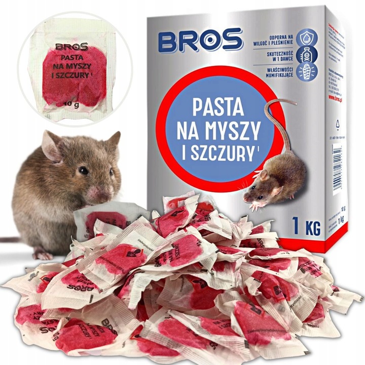 SILNA Pasta TRUTKA na myszy i szczury 1KG BROS