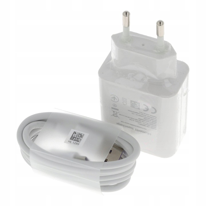 Ładowarka sieciowa 25W Huawei SuperCharge + kabel USB typ C ORYGINALNA