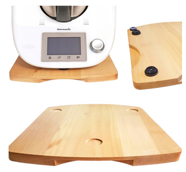 PODSTAWKA DESKA POD THERMOMIX TERMOMIKS TM6 TM5 SOLIDNE DREWNO