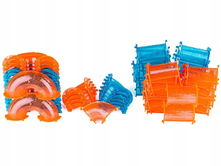 KLOCKI MAGNETYCZNE, TOR KULKOWY DLA KULEK 268 ELEMENTY KULODROM