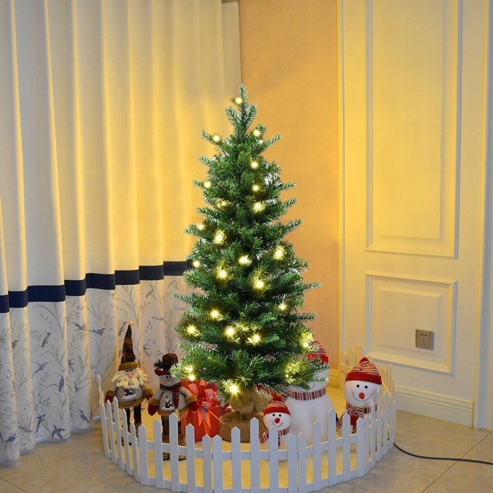 Sztuczna mała choinka 90 cm z lampkami LED