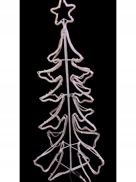 Choinka świąteczna Neon LED BOŻE NARODZENIE 3D z flashem zimnym 219W