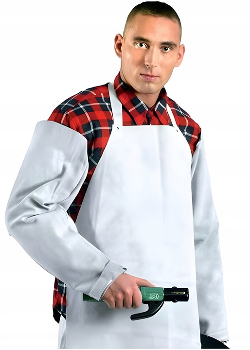 Lekki Fartuch Spawalniczy Skórzany Ochronny Dla Spawacza Trudnopalny 72x122