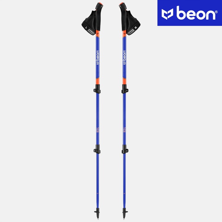 KIJKI NORDIC WALKING KIJE TELESKOPOWE Z WYPINANYMI RĘKAWICZKAMI REGULOWANE