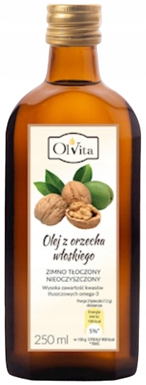 OLVITA Olej z orzecha włoskiego zimnotłoczony 250 ml