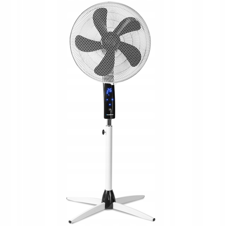 CICHY MOCNY WENTYLATOR WIATRAK PODŁOGOWY BLAUPUNKT ASF701 40dB 55W PILOT