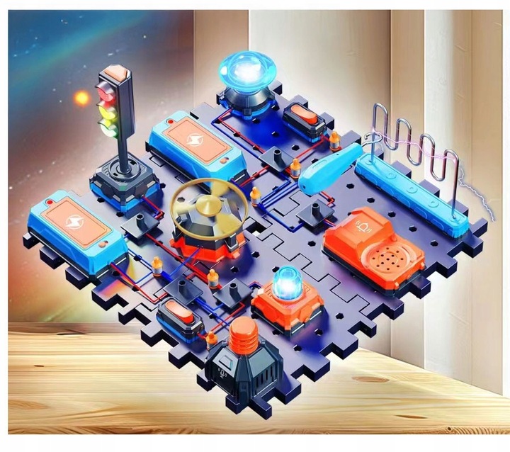 NAUKOWIEC LABORATORIUM ELEKTRONIKI DLA DZIECI ZESTAW EDUKACYJNY DLA DZIECI