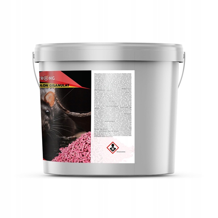 STRONG GRANULAT MOCNA WABIĄCA TRUTKA NA MYSZY SZCZURY BROMADIOLON 3 KG