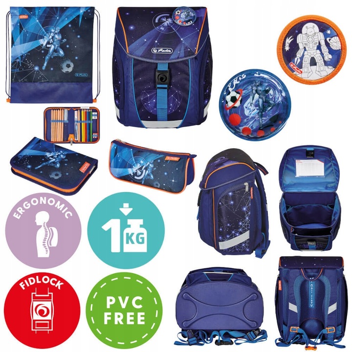 Zestaw tornister FiloLight Plus Galaxy Gam herlitz