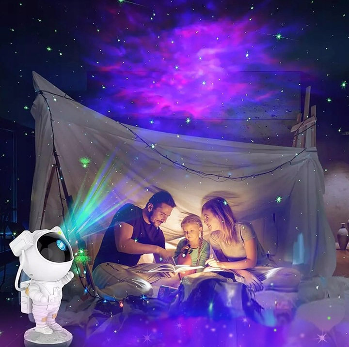 PROJEKTOR GWIAZD ASTRONAUTA RZUTNIK LED LAMPKA NOCNA DLA DZIECI NA PREZENT