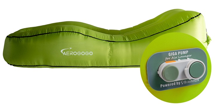 MATERAC dmuchany automatycznie LEŻAK AEROGOGO CS1 ZIELONY