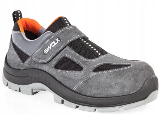 BUTY ROBOCZE PÓŁBUTY LEKKIE PODNOSKIEM BLACHĄ BHP Swolx X12 R. 43+ WKŁADKA