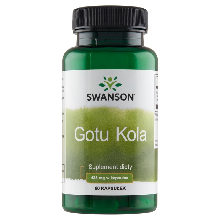 SUPLEMENT DIETY Gotu Kola ekstrakt standaryzowany 100mg 120 kaps. Swanson
