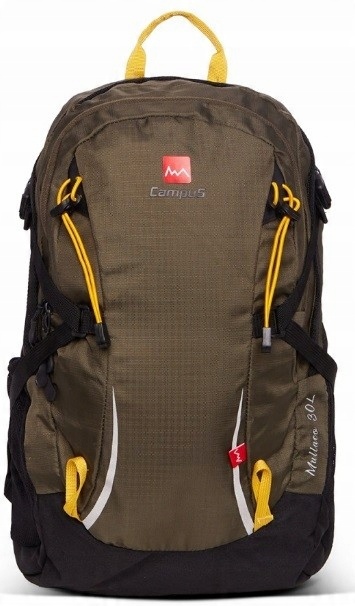 WYGODNY WENTYLOWANY PLECAK MIEJSKI CAMPUS MULLACO | POJEMNOŚĆ 30L | ŻÓŁTY