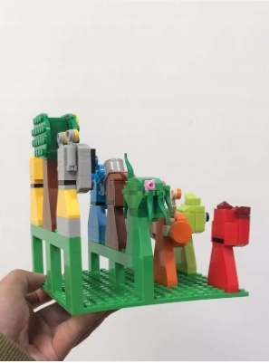 INCREDIBOX SPRUNKI KLOCKI FIGURK ZESTAW 3D zabawka z klocków Prezent