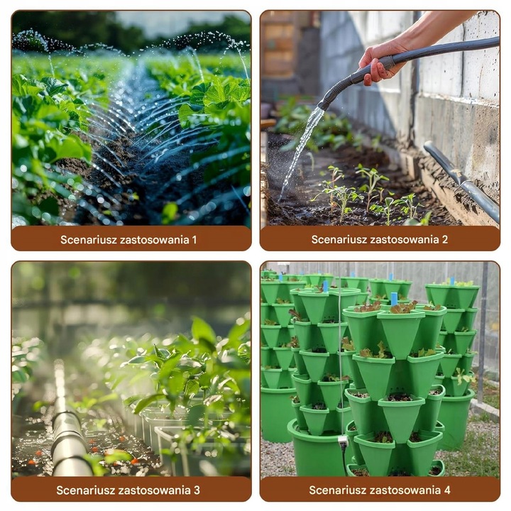 Solarny słoneczny system nawadniania SPORGO 15m automat 12 trybów timera