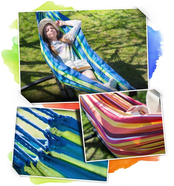 HAMAK BUJAK OGRODOWY DUŻY 200x160cm Sofotel