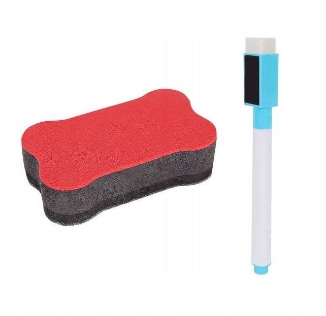 DWUSTRONA TABLICA KREDOWA MAGNETYCZNA DO RYSOWANIA ŚCIERALNA DLA DZIECI