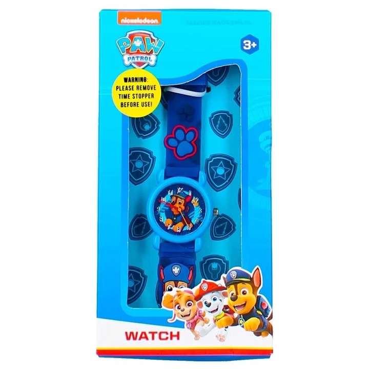 Zegarek Psi Patrol Chase Niebieski Wskazówki PAW PATROL dla chłopca