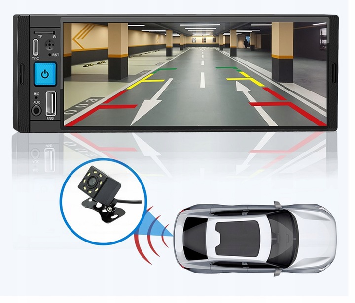 RADIO SAMOCHODOWE NAWIGACJA 1DIN ANDROID BT USB AUX KAMERA COFANIA CARPLAY