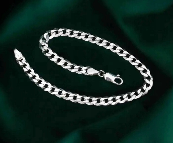 Bransoletka Srebrna Pancerka Pełna Diamentowana 5,00 mm Grawer Gratis