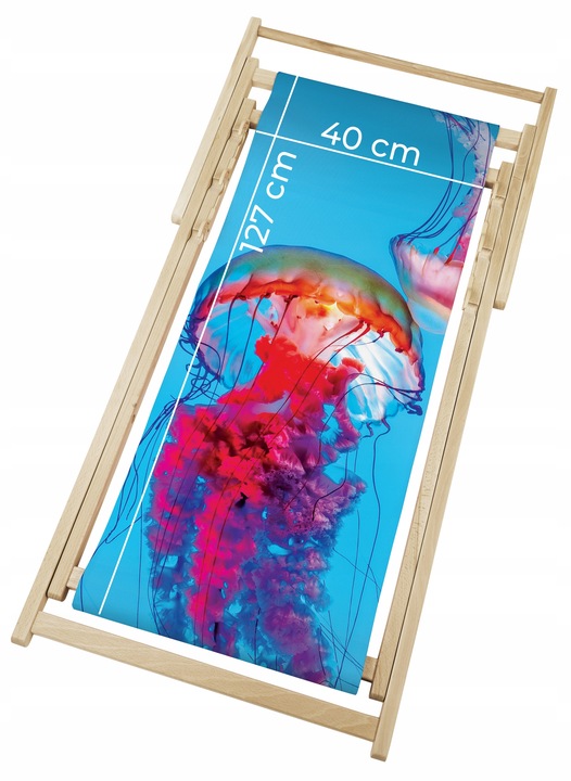 Płachta na leżak do ogrodu WZORY nadruk FULLPRINT PŁACHTA NA LEŻAK PLAŻOWY