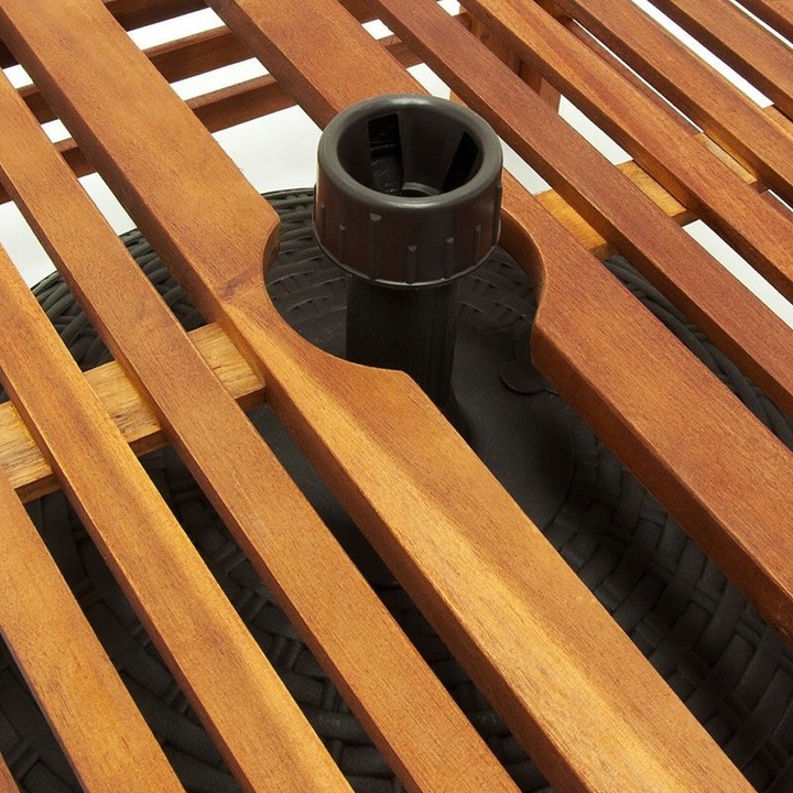 DREWNIANA OBUDOWA PODSTAWY POD PARASOL OGRODOWY