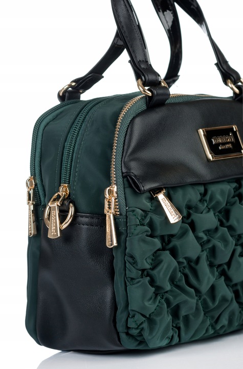 TOREBKA LISTONOSZKA MONNARI PIKOWANA SPORTOWA POJEMNA 3 KOMOROWA Zielona