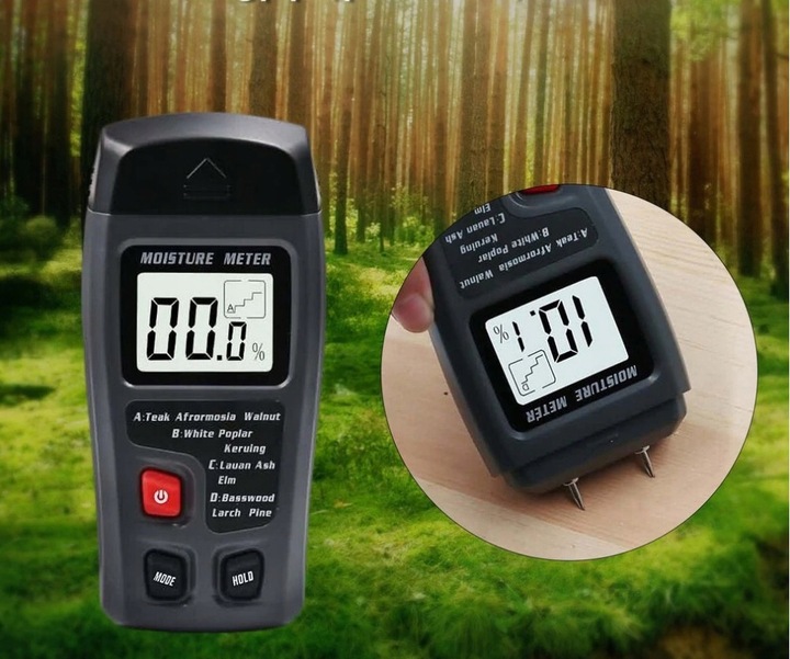Wilgotnościomierz miernik wilgotności do drewna