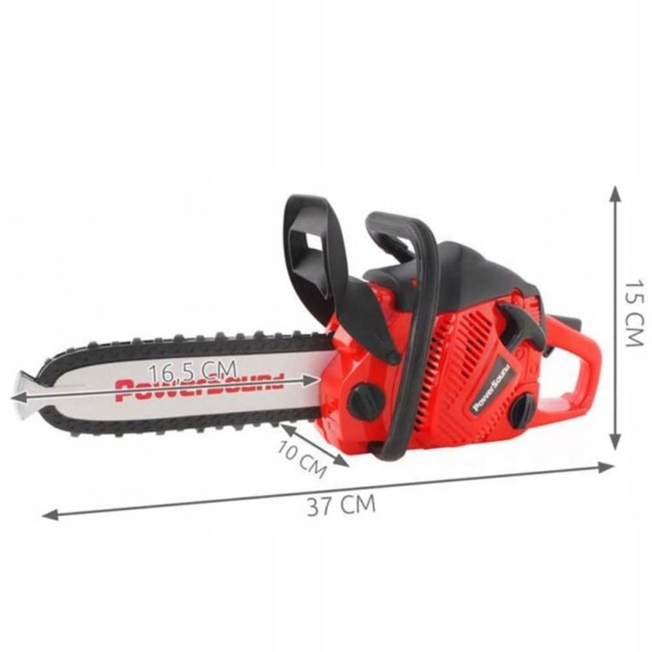 DUŻA PIŁA MOTOROWA SPALINOWA ŁAŃCUCHOWA DLA DZIECI NA BATERIE z DŹWIĘKIEM