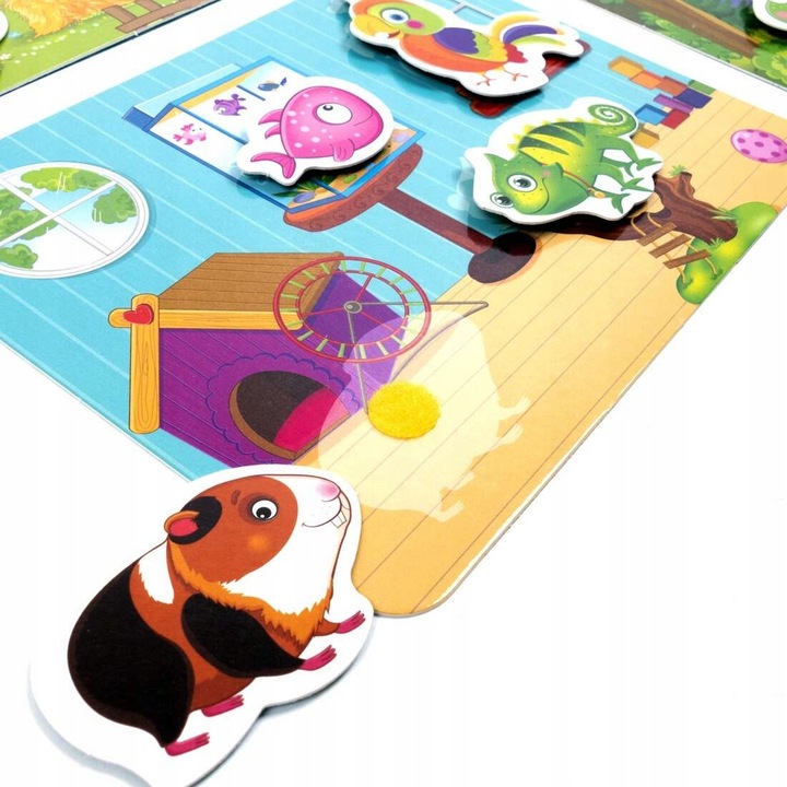 Gra edukacyjna Kto gdzie mieszka? Gra z rzepami dla dzieci Roter Kafer 3+