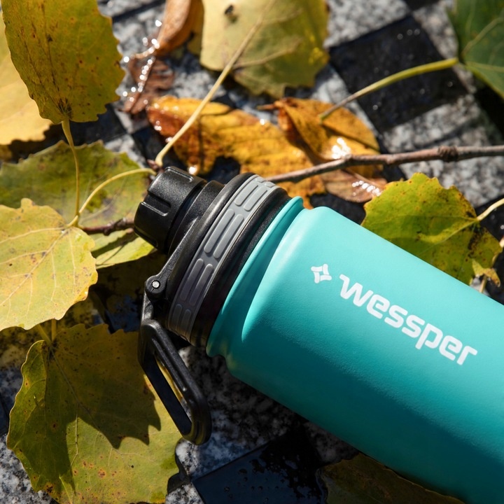 Butelka Termiczna Wessper Kubek Termiczny ze Słomką Stal Nierdzewna 500ml
