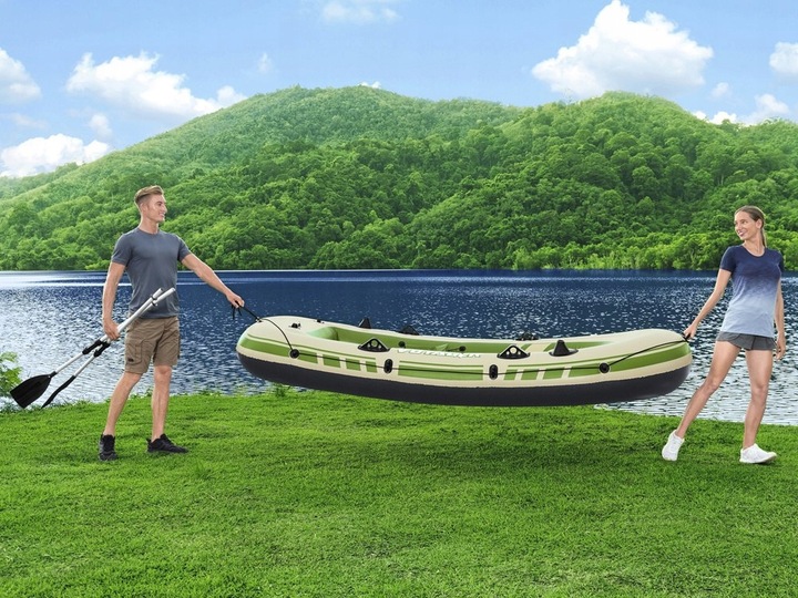 Bestway Dmuchany 3osob Ponton + wiosła 294 x 137cm Voyager X3 65164
