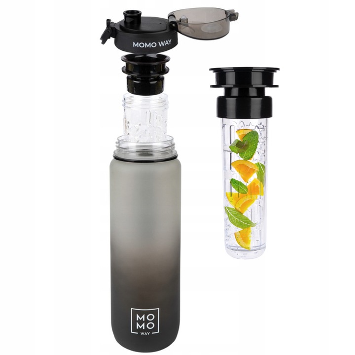 BUTELKA z wkładem na owoce MOMO WAY BIDON na wodę 1l bpa free tritan