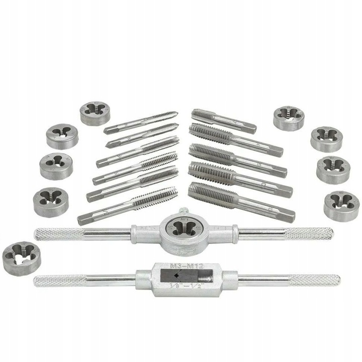 ZESTAW GWINTOWNIKÓW I NARZYNEK CALOWYCH 24EL. JBC