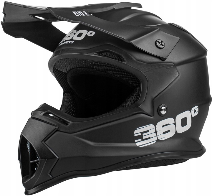 KASK MOTOCYKLOWY CROSS ENDURO ATV MTB NA QUADA HOMOLOGACJA 360° EVO2 XXS