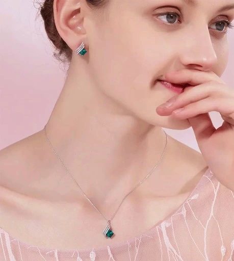 Millenium Srebrny Komplet Srebro 925 Cyrkonie