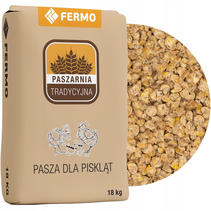 Pasza dla piskląt na odchów 0-8 tyg. karma pisklę startowa kruszonka 18 kg