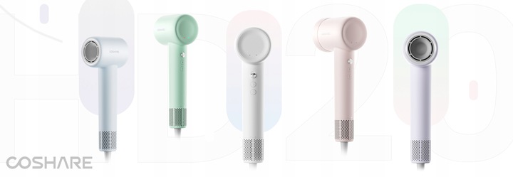 Mocna Suszarka do Włosów COSHARE EssenceRing SuperFlowSE Jonizacja 1300W