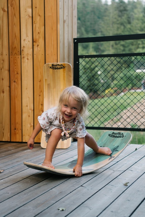 Switch Deska do balansowania z filcem dla dzieci 85cm bujak bezpieczna