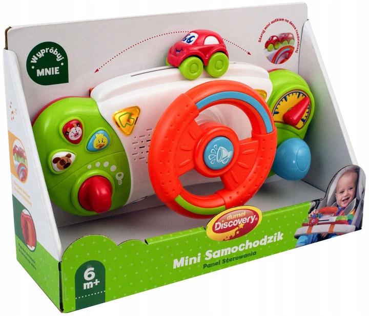 Zabawka Interaktywna Kierownica Mini samochodzik Dumel Discovery DD45287