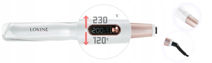 PROSTOWNICA LOKÓWKA DO WŁOSÓW 2w1ceramiczna LOVINE