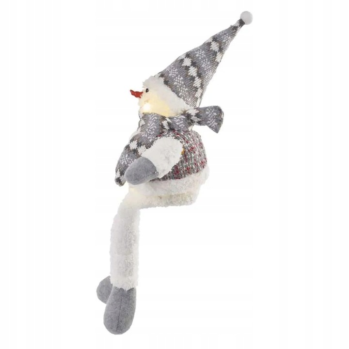 Siedzący bałwanek skrzat LED 3x AA DCFW02