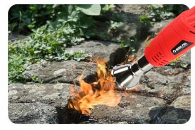 PALNIK OPALARKA WYPALARKA DO CHWASTÓW LIŚCI 2000W 600st 7 DYSZE