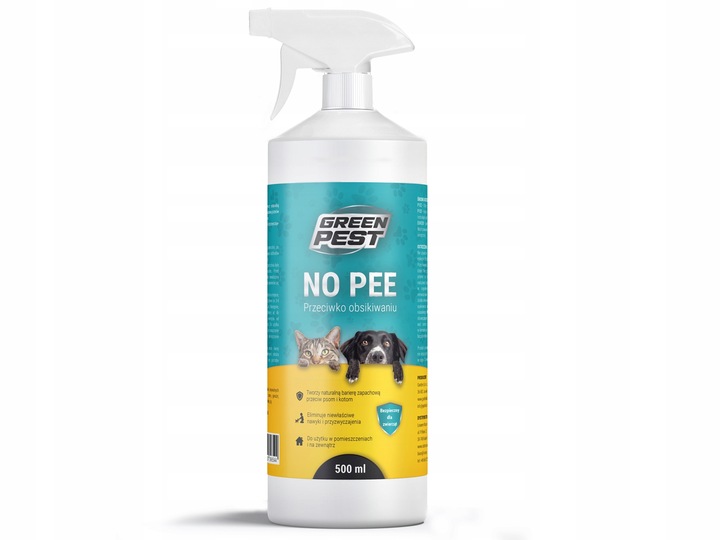 ŚRODEK NO PEE PRZECIW OBSIKIWANIU PSÓW I KOTÓW SPRAY NA PSY KOTY 500ML