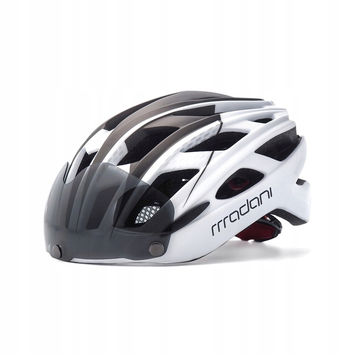 Kask rowerowy z szybą HT19 - madani