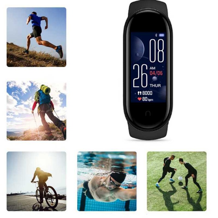 SMARTBAND M5 SMARTWATCH OPASKA PULS KROKI ROZMOWY