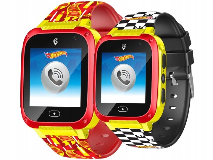 Smartwatch KidiZ Hot Wheels Zegarek dla dzieci 3+, SOS, SIM inne funkcje